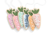 Personalized Name Carrot Easter Basket Tag