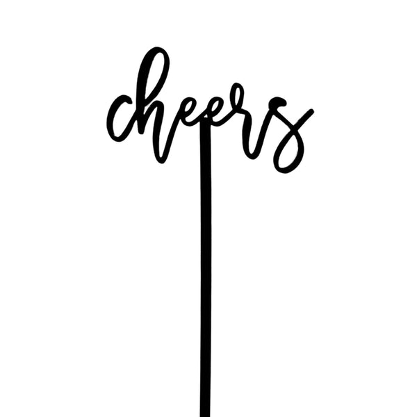 The Cotton and Canvas Co. Cheers Drink Stirrers, Pack of 12