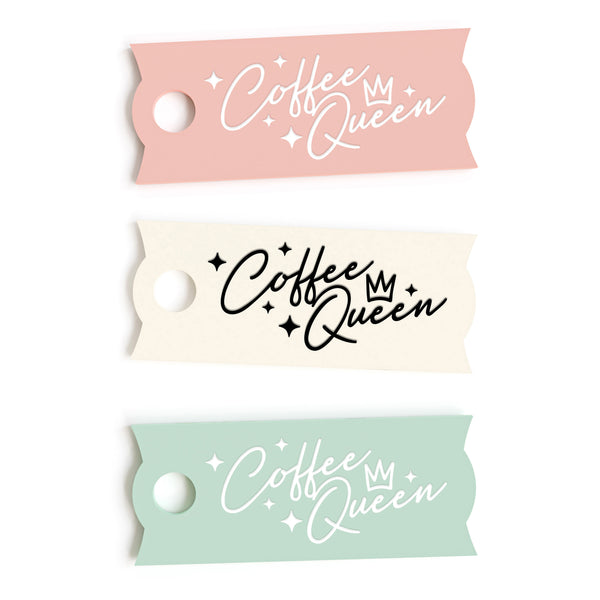 The Cotton & Canvas Co. Coffee Queen Stanley Name Plate