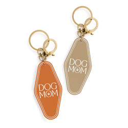 Dog Mom Retro Motel Keychain