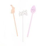 Easter Party Drink Stirrers, Pack of 12