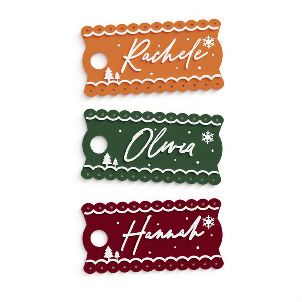 The Cotton & Canvas Co. Personalized Christmas Stanley Name Plate