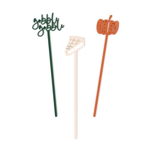 The Cotton and Canvas Co. Happy Fall Drink Stirrers