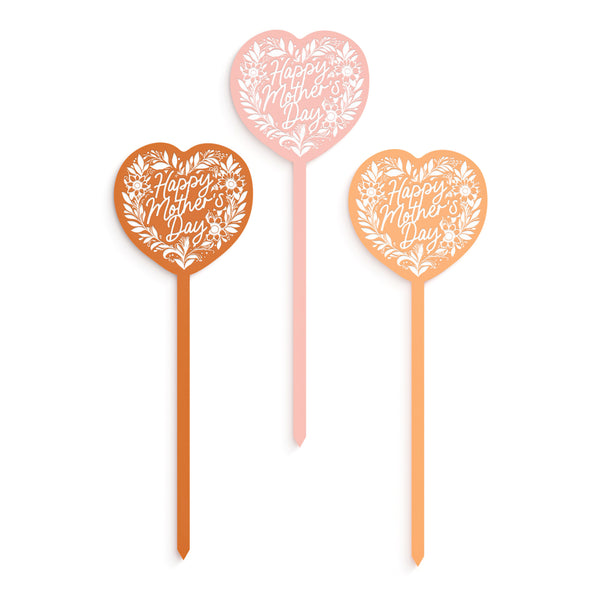 The Cotton & Canvas Co. Happy Mother's Day Acrylic Flower Pick