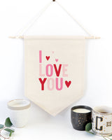 I Love You, Color Hanging Wall Banner