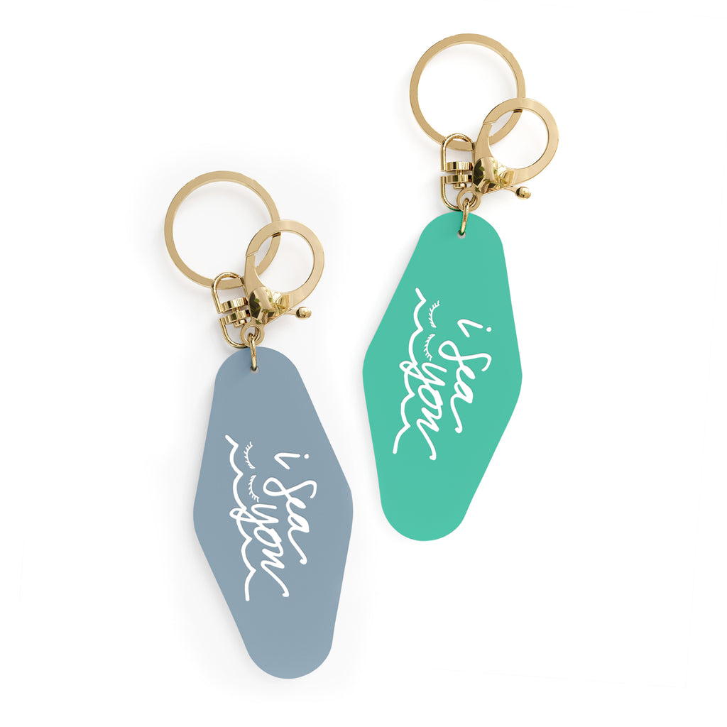 I Sea You Retro Motel Keychain – The Cotton & Canvas Co.