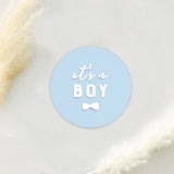 It's a Boy with Bow Tie Acrylic Newborn Baby Boy Announcement