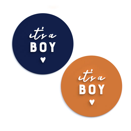 It's a Boy Acrylic Newborn Baby Boy Announcement