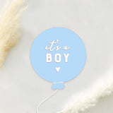 It's a Boy Acrylic Newborn Baby Boy Balloon Announcement