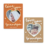 Personalized Love You Grandpa Fridge Photo Magnet Frame