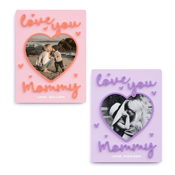 The Cotton & Canvas Co. Love you Mommy Photo Frame Magnet
