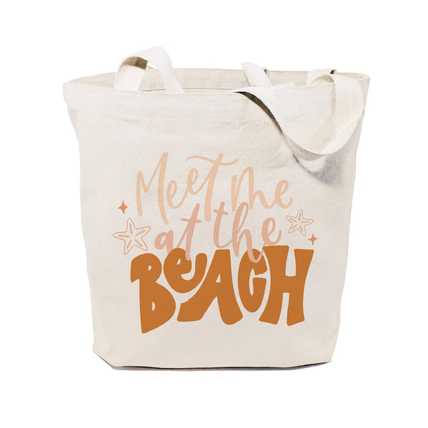 The Cotton and Canvas Co. Meet Me At The Beach Cotton Canvas Tote Bag