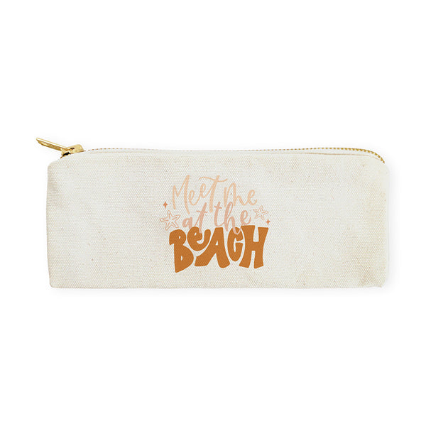 The Cotton and Canvas Co. Meet Me At The Beach Cotton Canvas Pencil Case