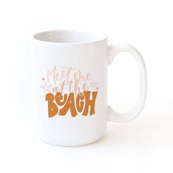 The Cotton and Canvas Co. Meet Me At The Beach Coffee Mug