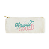 Mermaid Squad Cotton Canvas Pencil Case