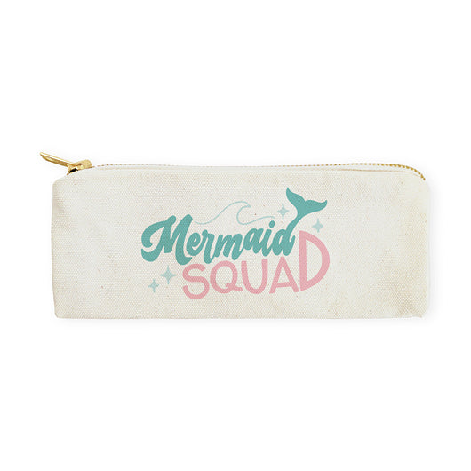 Mermaid Squad Cotton Canvas Pencil Case