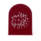 Merry and Bright Christmas Acrylic Sign