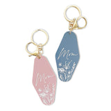 Mom Retro Motel Keychain