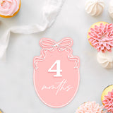 Bow Birth Milestone Card, Set of 12