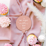 My First Mother's Day Baby Balloon Milestone Card
