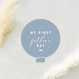 My First Father's Day Baby Balloon Milestone Card
