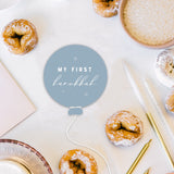 My First Hanukkah Baby Balloon Milestone Card
