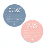 Newborn Baby Stats Acrylic Sign