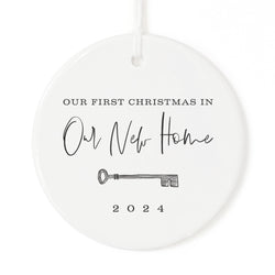 Our First Christmas in Our New Home Porcelain Ceramic Christmas Ornament