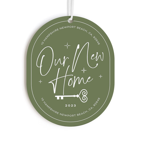 The Cotton & Canvas Co. Personalized Our New Home Acrylic Ornament