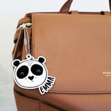 Personalized Name Panda Acrylic Bag Tag