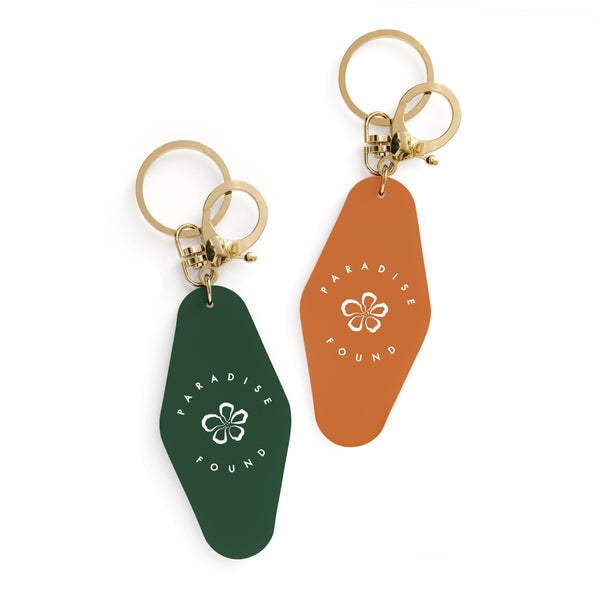 The Cotton & Canvas Co. Paradise Found Retro Motel Keychain