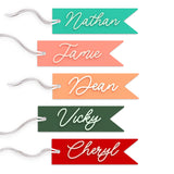 Personalized 3D Acrylic Pennant Stocking Tag