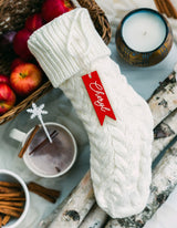 Personalized 3D Acrylic Pennant Stocking Tag