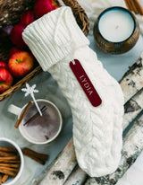 The Cotton and Canvas Co. Personalized Acrylic Christmas Stocking Name Tags