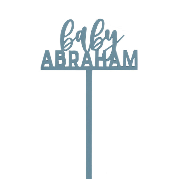 The Cotton and Canvas Co. Personalized Baby Name Drink Stirrers, Set of 12