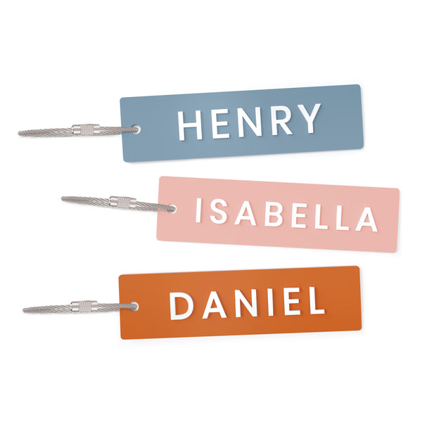 The Cotton & Canvas Co. Personalized Name Acrylic Keychain and Bag Tag