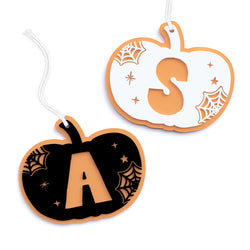 Personalized Monogram Acrylic Pumpkin Gift Tag