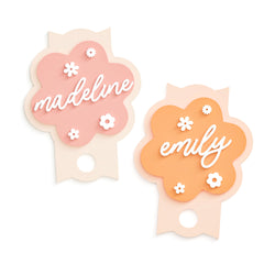 Personalized Floral Stanley Name Tag