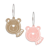 Personalized Name Bear Bag Tag