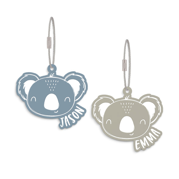 The Cotton & Canvas Co. Personalized Name Koala Acrylic Bag Tag