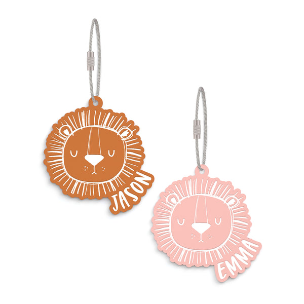 The Cotton & Canvas Co. Personalized Name Lion Acrylic Bag Tag