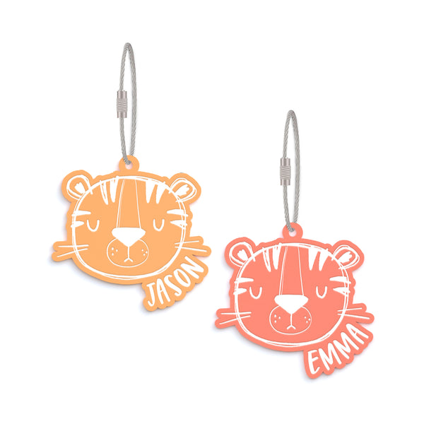 The Cotton & Canvas Co. Personalized Name Tiger Acrylic Bag Tag