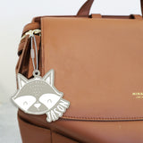 Personalized Name Racoon Acrylic Bag Tag