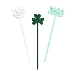 St. Patrick's Day Drink Stirrers, Pack of 12