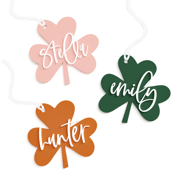 The Cotton and Canvas Co. Personalized Name St. Patrick's Day Gift Basket Tag