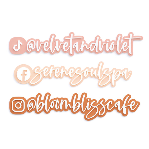 The Cotton and Canvas Co. Social Media Username Sign