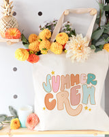 Summer Crew Cotton Canvas Tote Bag