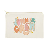 Summer Crew Cotton Canvas Cosmetic Bag