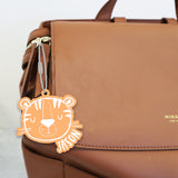 Personalized Name Tiger Acrylic Bag Tag