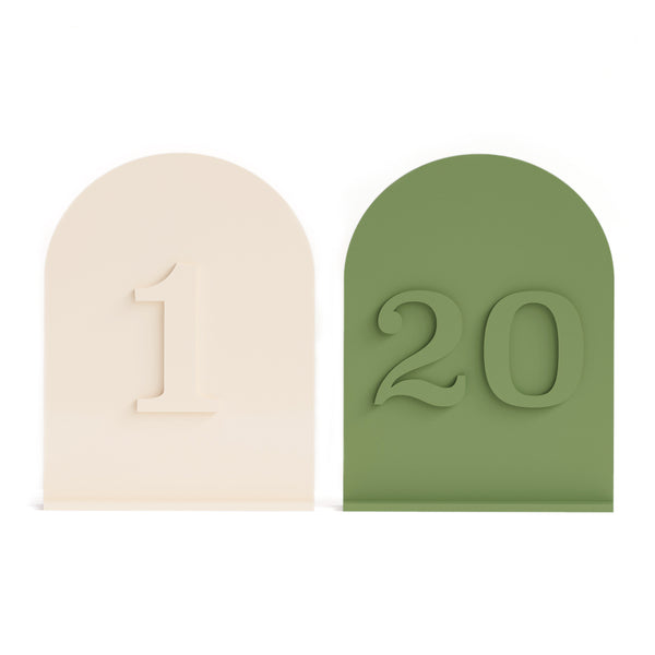 The Cotton & Canvas Co. Acrylic Arch Table Number